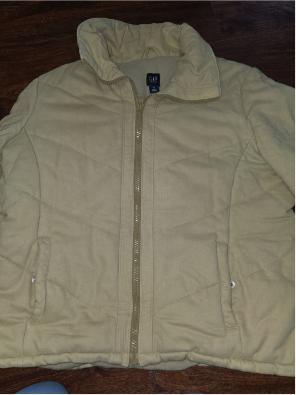 Thick GAP beige coat jacket super warm size XL - Picture 2 of 3